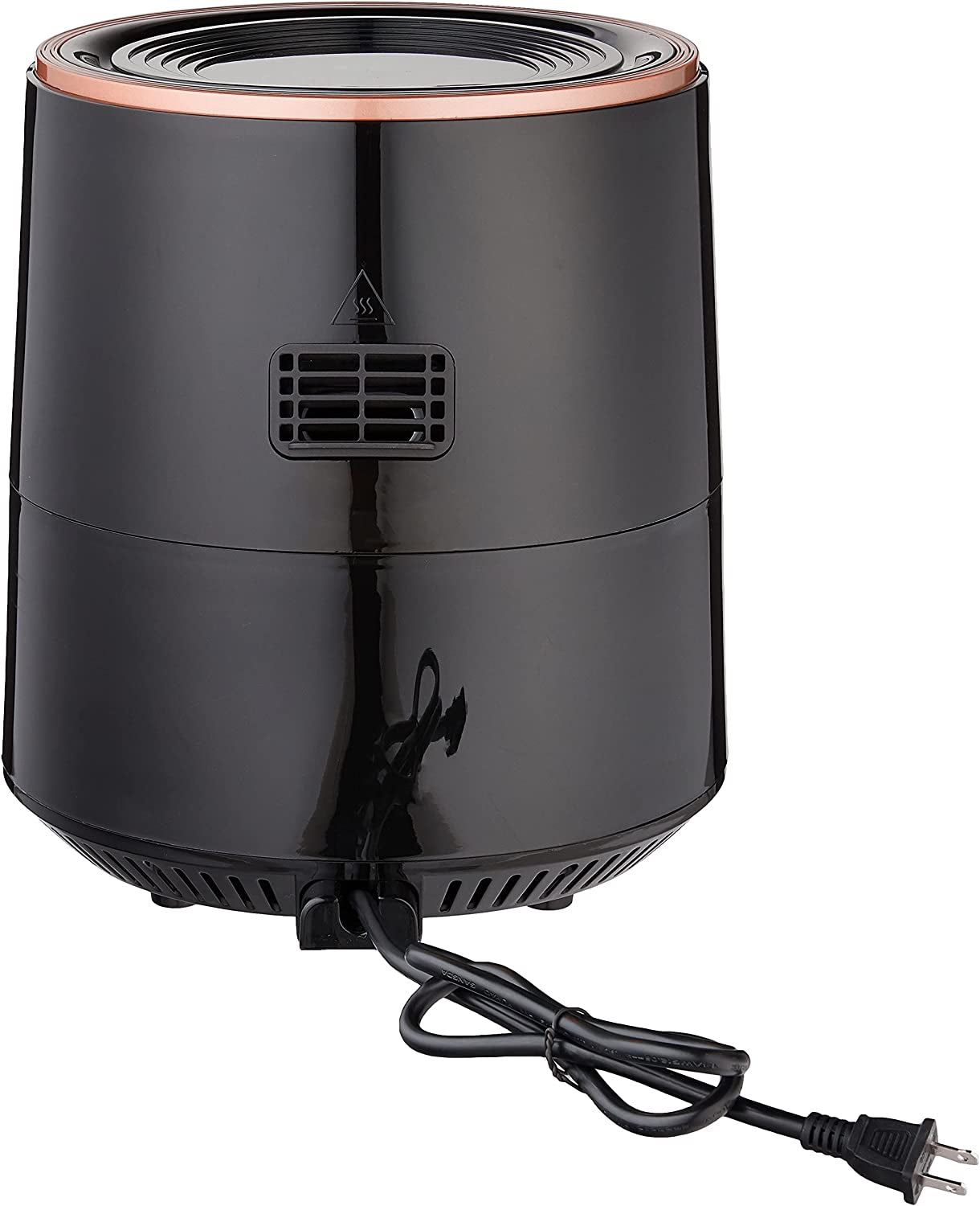 USA GW22955 7-Quart Electric Air Fryer with Dehydrator & 3 Stackable Racks, Digital Touchscreen with 8 Functions + Recipes, 7.0-Qt, Black/Copper